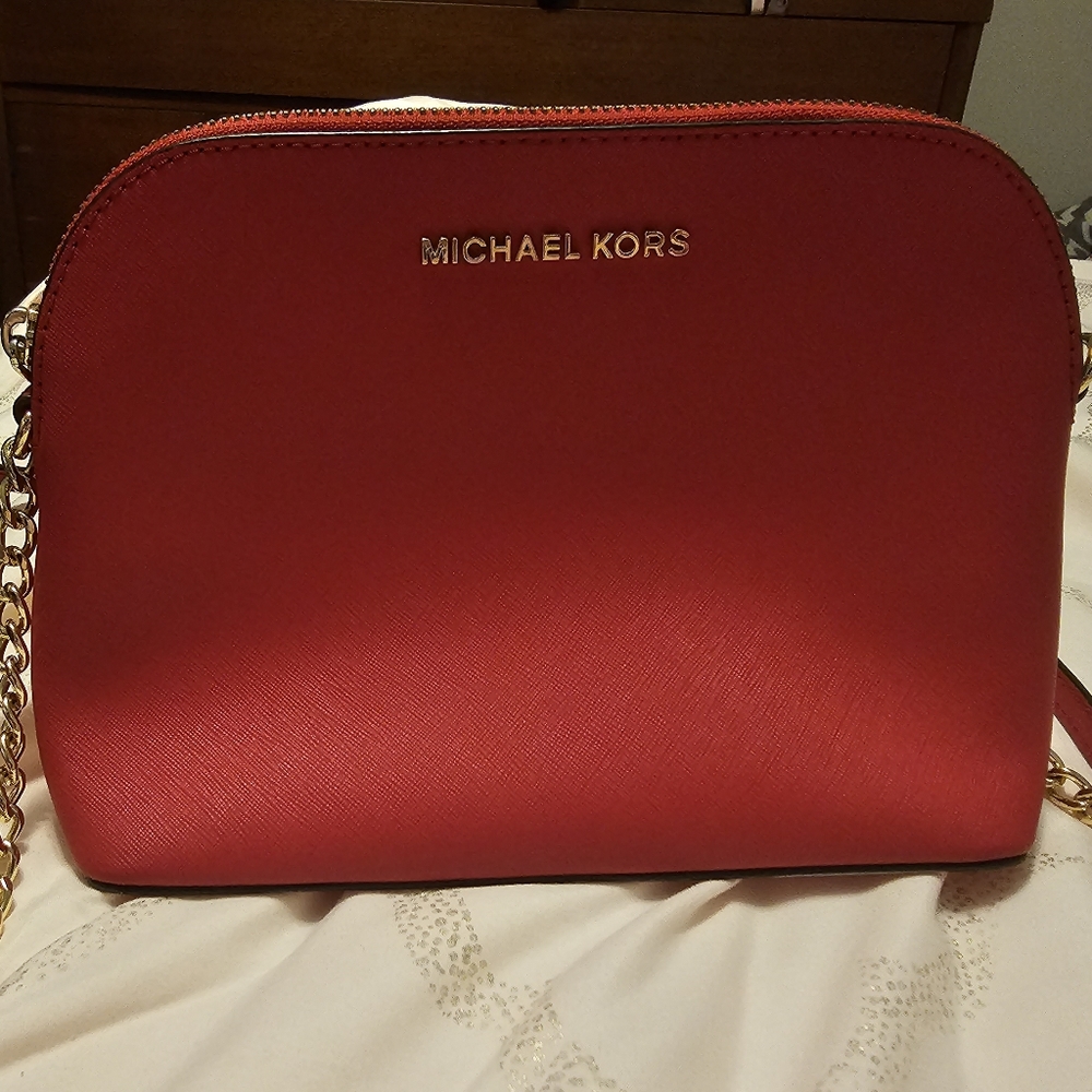 Red Michael Kors Crossbody